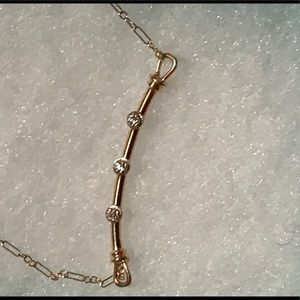 14k necklace with diamonds, with Tiffany Stamp